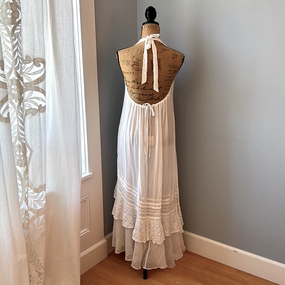 Free People • NWT Endless Summer Slice of Heaven Ivory White Maxi Dress Size S - Picture 11 of 15